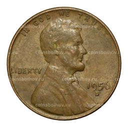 Монета 1 цент 1956 года D США