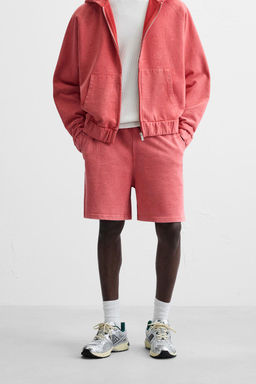 RELAXED FIT JOGGER BERMUDA SHORTS - Zara фото 2