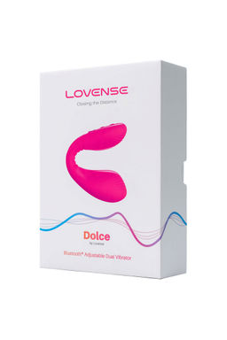 Многофункциональный стимулятор для пар LOVENSE Dolce (Quake), силикон, розовый, 20 см