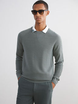 Bisiklet Yaka Erkek Triko Kazak