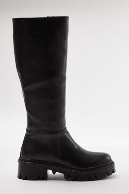 Trendyolmilla Shoes Koyu Kahverengi Kal?n Tabanl? Fermuarl? Kad?n Cizme TAKAW25CZ00005  фото 9