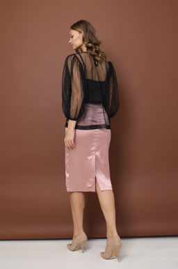 Юбка-карандаш из атласа - Looklikecat фото 3