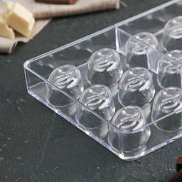 Форма для конфет и шоколада KONFINETTA Бесконечность, 27.5?17.5?2.5 см, 21 ячейка 3.5?2?1.2 см, прозрачная  фото 3