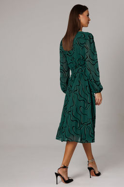 Платье Lars Style 1159 зеленый, черный