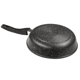 Сковорода-гриль с тефлоновым покрытием д26см Гранит, h7см, s0,4см, съемная ручка из термостойкого пластика (Россия) - Домашняя мода фото 4