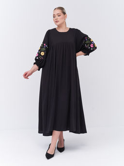 Платье с вышивкой PP29904BLK01 - Артесса фото 2