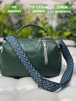 LACCOMA ремень 1000-елка-3,8-зеленый/голубой полиэстр