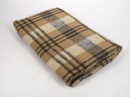 Одеяло-плед п/шерсть 30% 170*200 "Клетка" пл 500 (Россия)