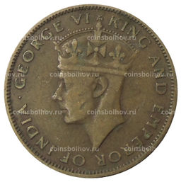 Монета 1 цент 1947 года Британский Гондурас