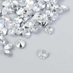 Цена за 2 шт. Декор для творчества в бутылочке Стразы. Прозрачный набор 250 шт d=0,6 см 4х3х3 см - Арт узор фото 2