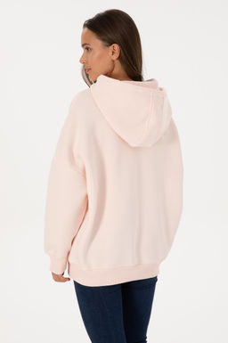 Kad_n A__k Pembe Basic Sweatshirt Sepette S_rpriz _ndirim - U.s. polo assn фото 5