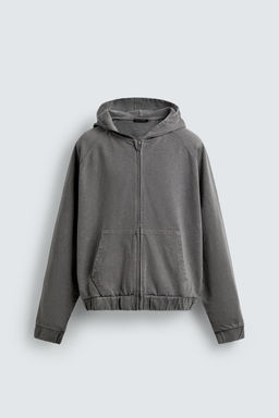 BOXY FIT HOODIE SWEATSHIRT - Zara фото 9