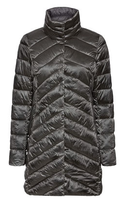 Женское стеганое пальто ESMARA серый металлик