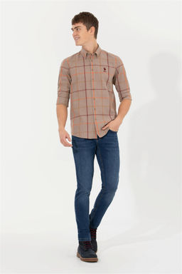 Мужская рубашка с длинным рукавом Stone - U.s. polo assn фото 4