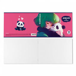 Цена за 5 шт. Альбом для рисования на скобе ErichKrause Panda Hugs, А4, 12 листов_MIX-PACK фото 7
