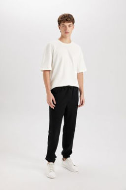Jogger Gabardin Pantolon Beli Regular Fit Bagc?kl? Lastikli Paca