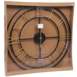 Часы настенные "LOFT HOME " 50см, желтые цифры