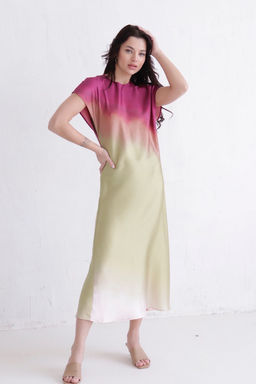 Martichelli Платье с принтом "градиент"