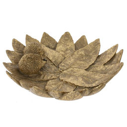 Блюдо декоративное "Ёжики на листьях", L23,5 W24 H6 см