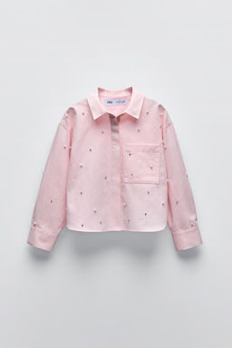 PEARL AND RHINESTONE SHIRT