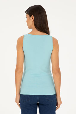 Женская мятная базовая футболка Неожиданная скидка в корзине - U.s. polo assn фото 5