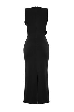 TRENDYOLMILLA Limited Edition K?rm?z? Gul Detayl? Orme Elbise TPRSS25EL00180 фото 10