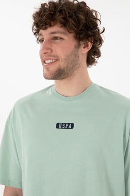 Erkek Oversize Fit Bisiklet Yaka Su Ye_ili Ti__rt Sepette S_rpriz _ndirim - U.s. polo assn фото 3