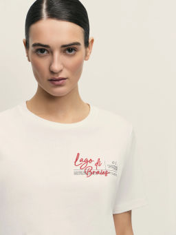 Базовая футболка с вышивкой / Zarina  фото 6