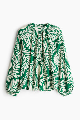 Blusa con mangas globo - H&m фото 2
