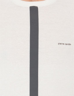 Ekru Slim Fit Bisiklet Yaka Triko Kazak - Pierre cardin фото 6