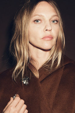 LONG BELTED COAT WITH WOOL ZW COLLECTION LIMITED EDITION - Zara фото 2