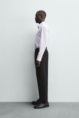 CAMISA ESTRUCTURA EASY CARE / Blanco / Rosa - Zara фото 4