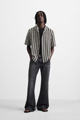 CONTRAST JACQUARD SHIRT - Zara фото 8