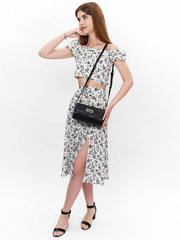 LACCOMA сумка НИ6813-черный натуральная кожа хлопок