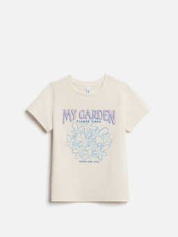 ACOOLA / Футболка детская для девочек Fagot молочный  фото 3