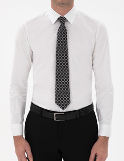 Белая стройная рубашка с длинным рукавом - Cacharel фото 6