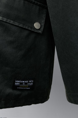 LABEL WAXED JACKET - Zara фото 6