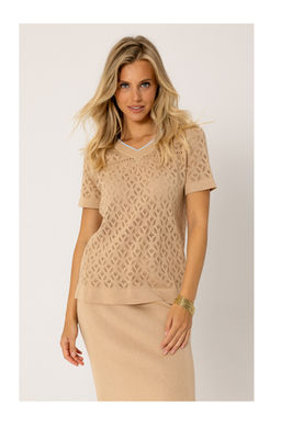 SS-2546 джемпер женский бежевый