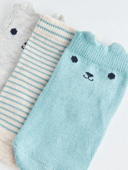 Desenli Erkek Bebek Soket ?orap 3l? - Waikiki фото 3