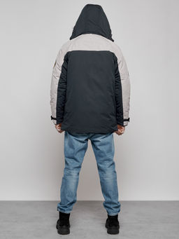 Куртка мужская зимняя с капюшоном молодежная темно-синего цвета 88906TS - Mtforce фото 6