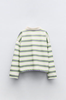 STRIPED POLO T-SHIRT - Zara фото 2