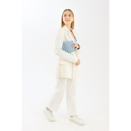 Сумка-мессенджер на магните, длинный ремень, цвет голубой - Simaland фото 4