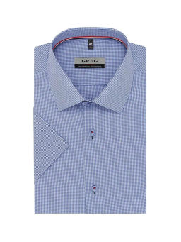 Сорочка мужская короткий рукав GREG 214/209/7149/Z/1p