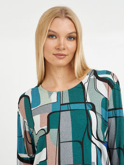 футболка женская с длинным рукавом и принтом - Glenfield фото 4