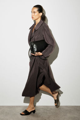 VESTIDO MIDI UTILITY ESTILO TRENCH - H&m фото 5