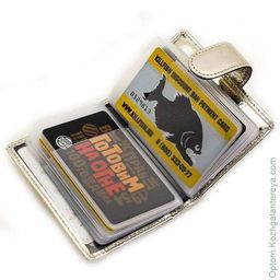 Женская кожаная визитница Sergio Valentini СВ 8139-010 фото 2