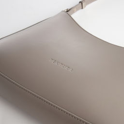 Сумка женская багет TEXTURA на молнии, 28×6×17 см, серая