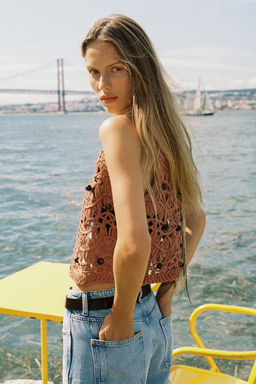 BEADED KNIT VEST - Zara фото 4