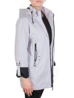 F3921 LIGHT GRAY Ветровка женская CO-COCOPINE (85% хлопок, 15% полиэстер) - Фабричный китай фото 6