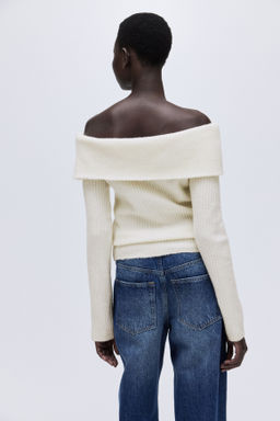 Top off-the-shoulder en punto de canal? - H&m фото 7
